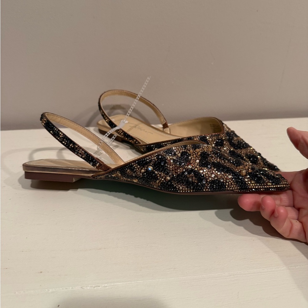 Betsey Johnson Women’s Vance Leopard Print Slingback Flats - Picture 5 of 8